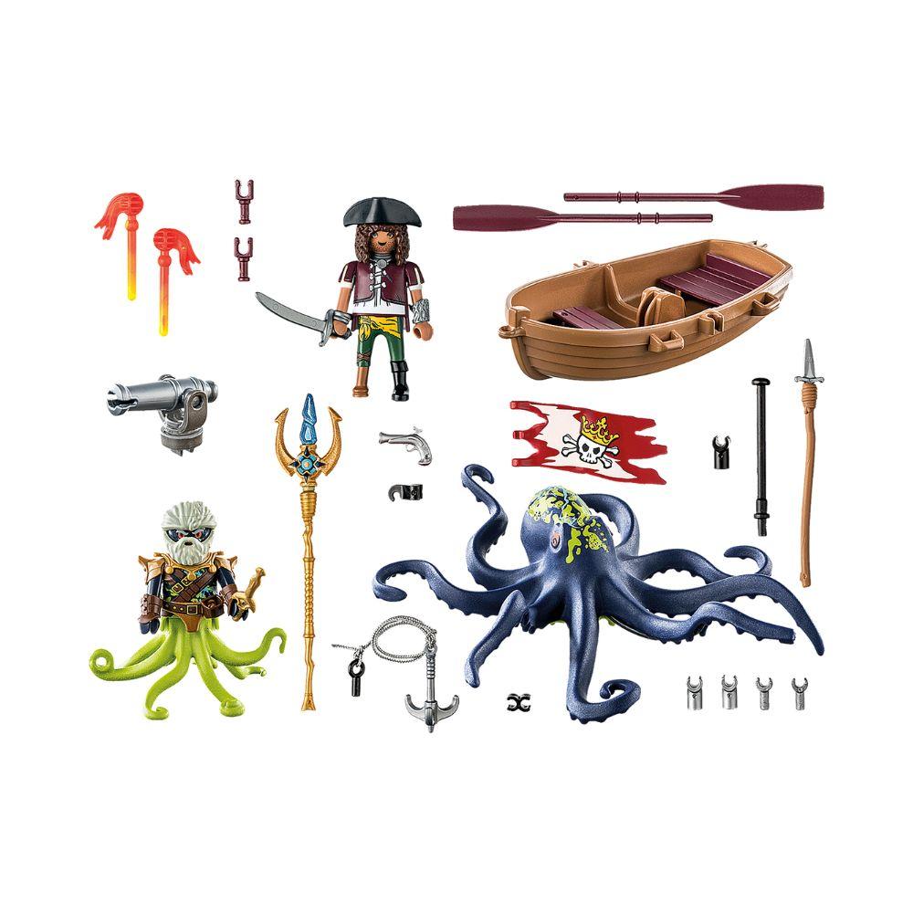 Playmobil Battle Against The Giant Octopus