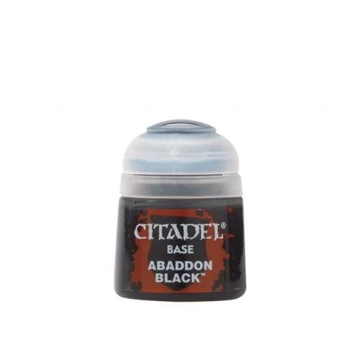 Games Workshop 21-25 Citadel Base: Abaddon Black