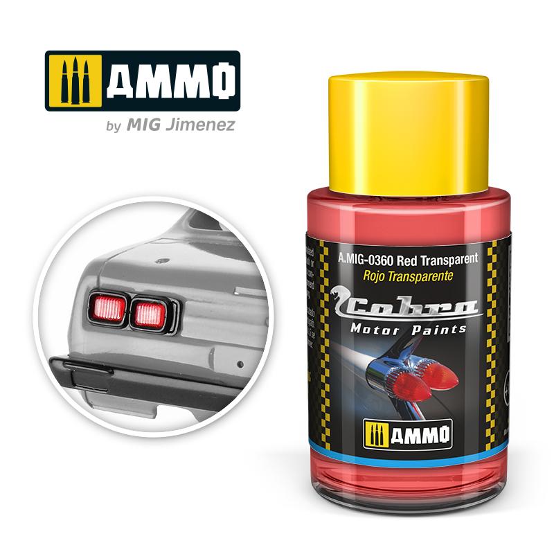 Ammo Cobra Motor Red Transparent 30ml