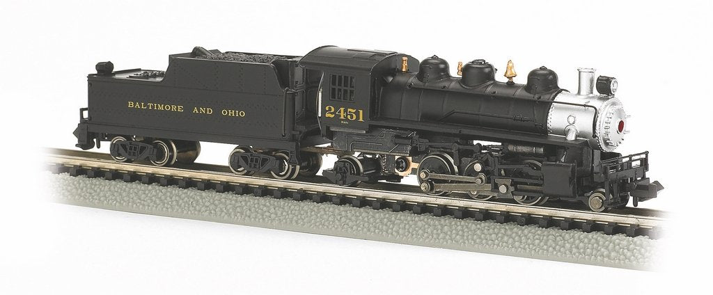 Bachmann B&O #2451 N Scale Prairie 2-6-2Steam Loco