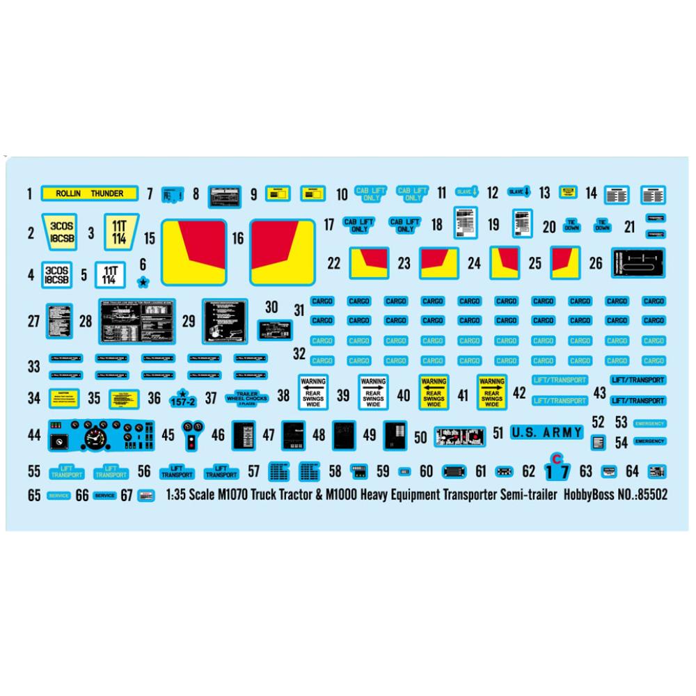Hobbyboss 1:35 M1070/M1000 Truck TractorHeavy Equipment Transporters