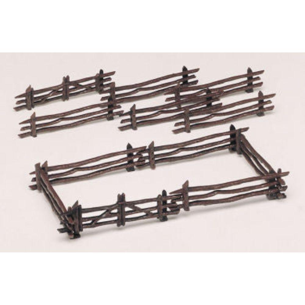 Bachmann Rustic Fence, 12pcs, O Scale