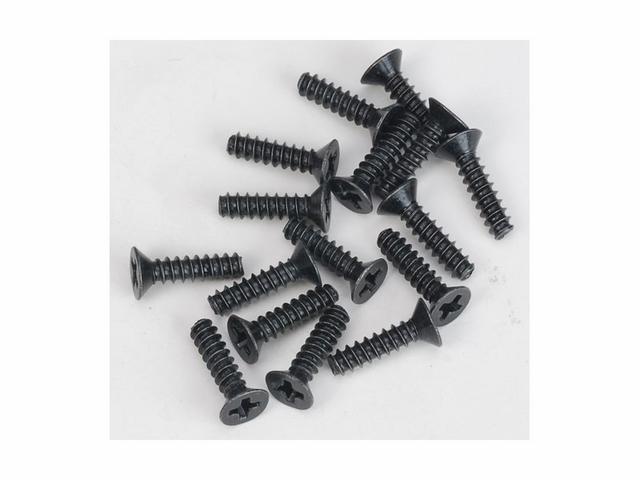 DHK Hobby Flathead Screw-Coarse (3X12Mm)(16) *