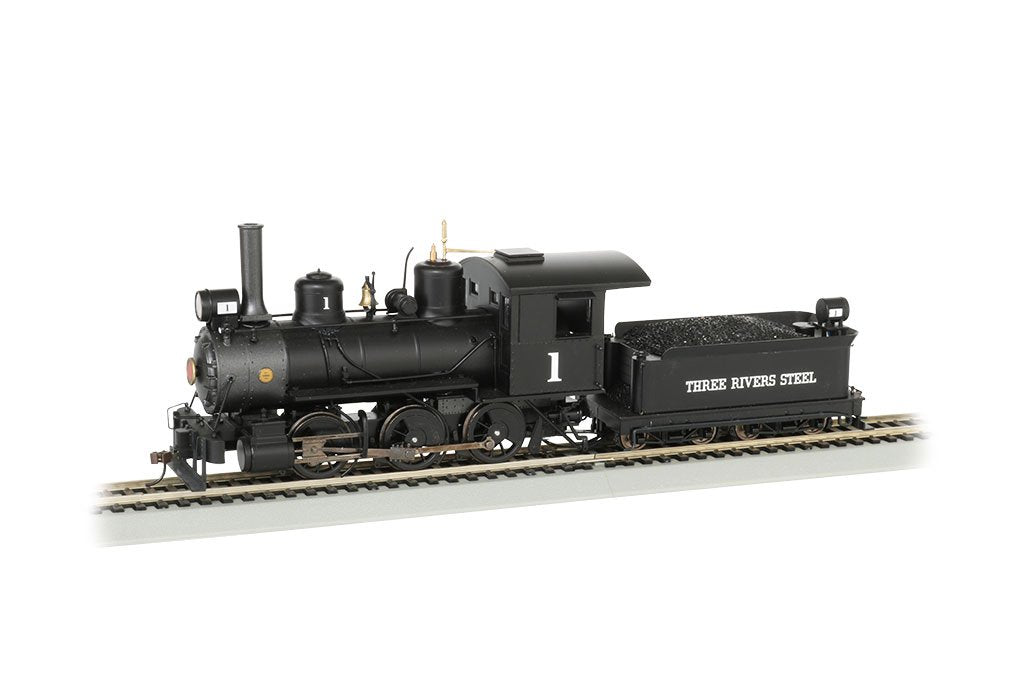 Bachmann Three Rivers Steel 0-6-0 SteamLoco W/DCC Sound Ready. On30