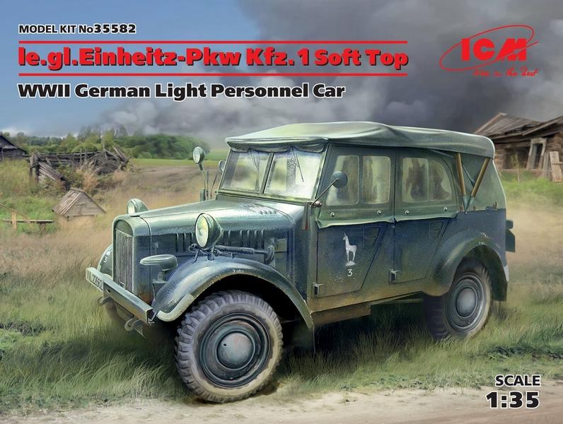 ICM 1:35 Le.Gl.Einheitz-Pkw Kfz.1 Soft Top