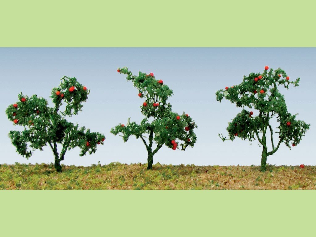 Bachmann 3/4" Fruit Bush, 18 pc pack. HOScale
