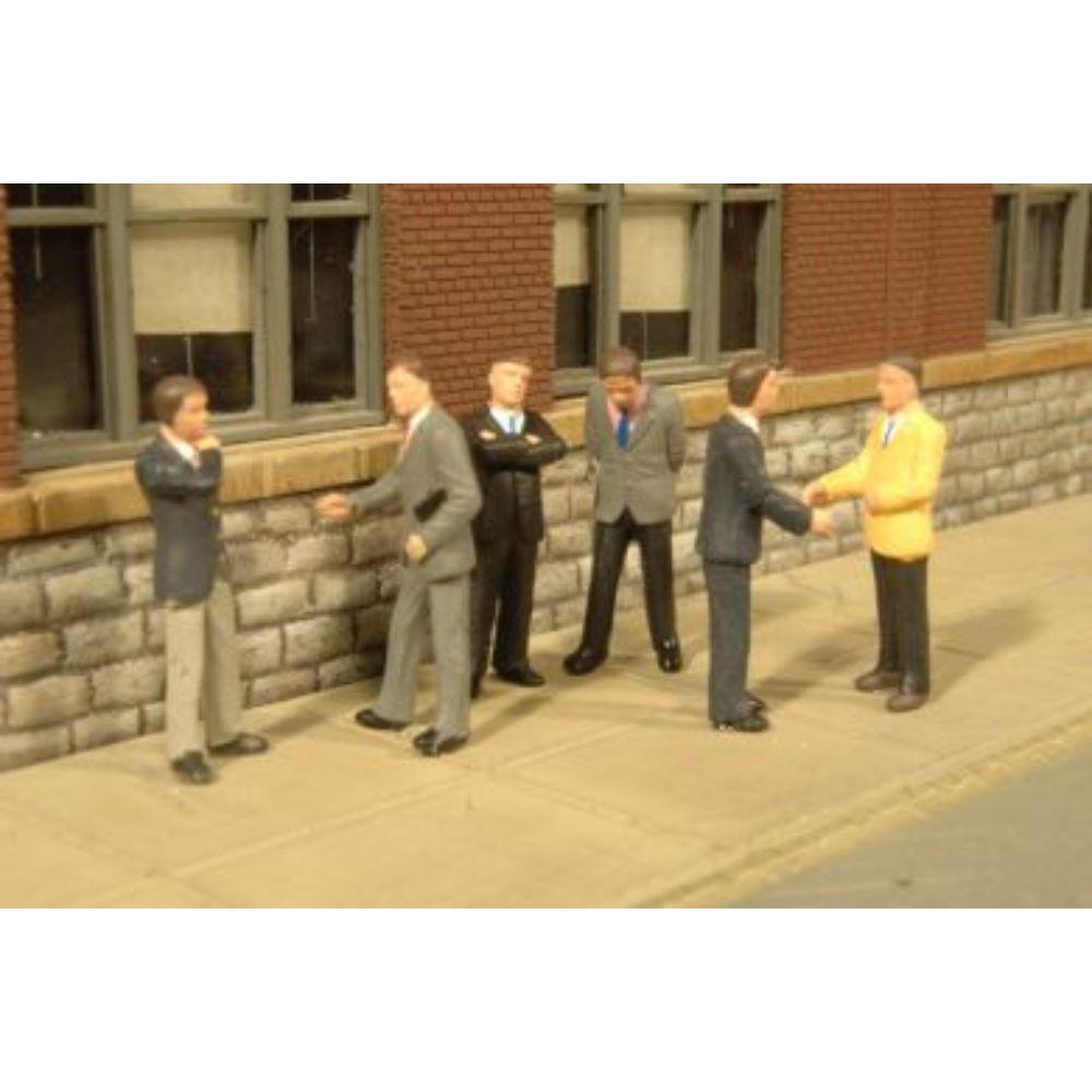 Bachmann Standing Businessmen, 6 FiguresO Scale