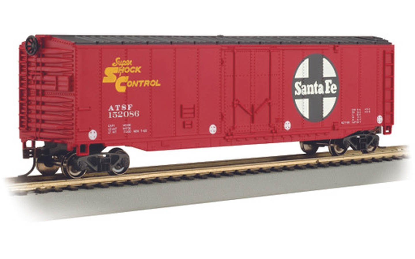 Bachmann Santa Fe #152086 50ft Plug DoorBox Car. HO Scale