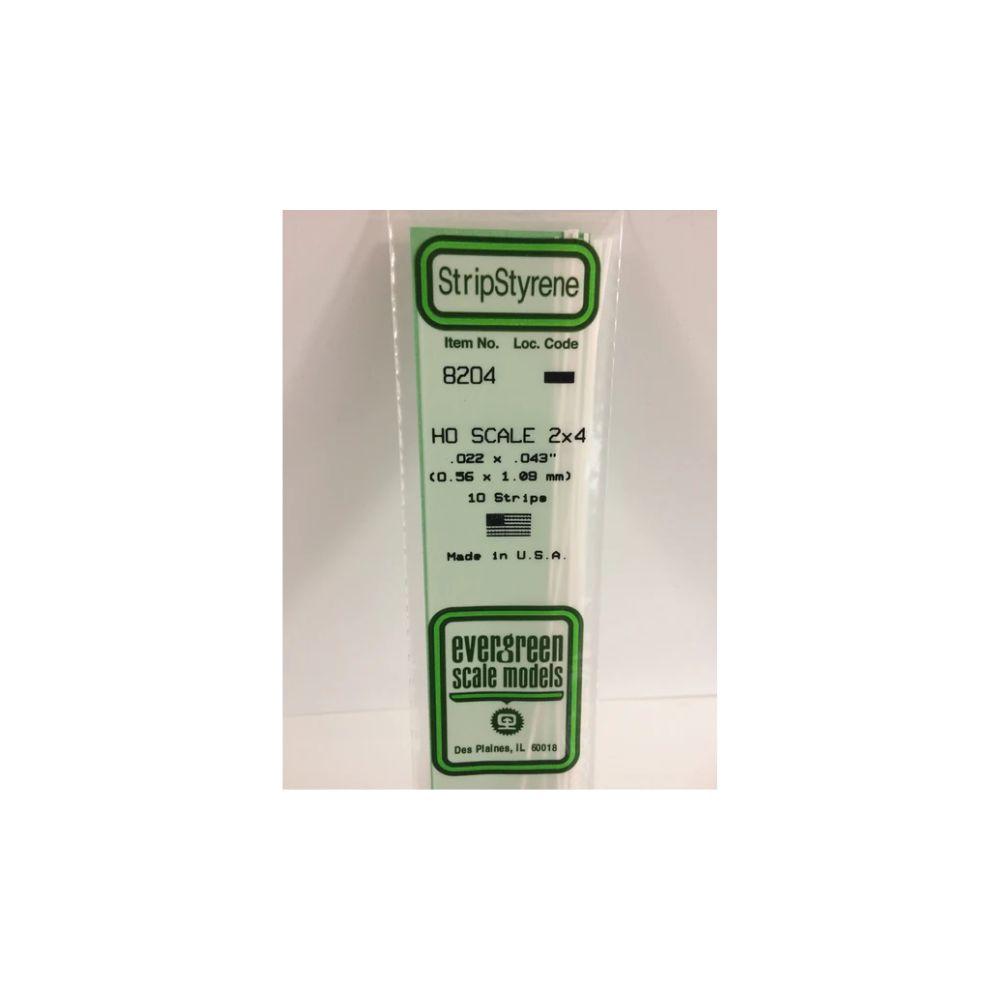 Evergreen Styrene Strips Ho 2 X 4 (10)