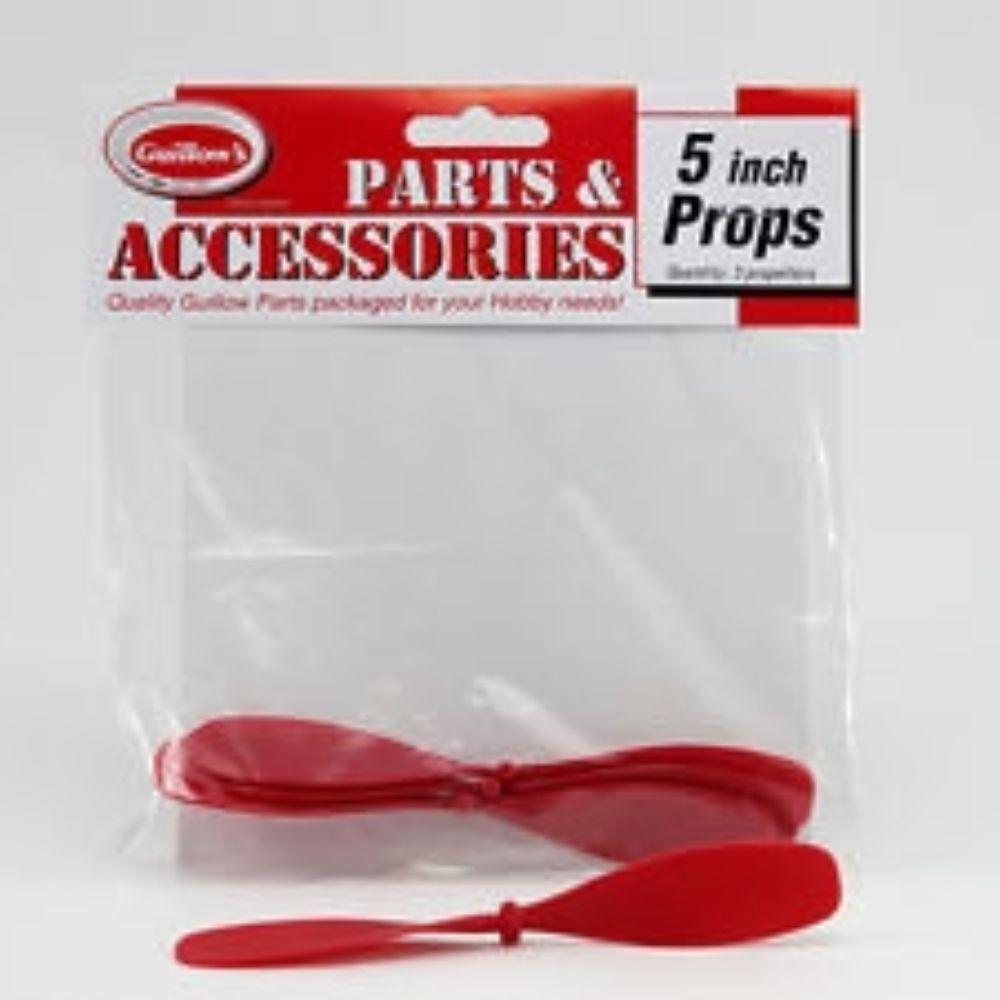 Guillows 5 Inch Red Plastic Props (3pcs/bag)