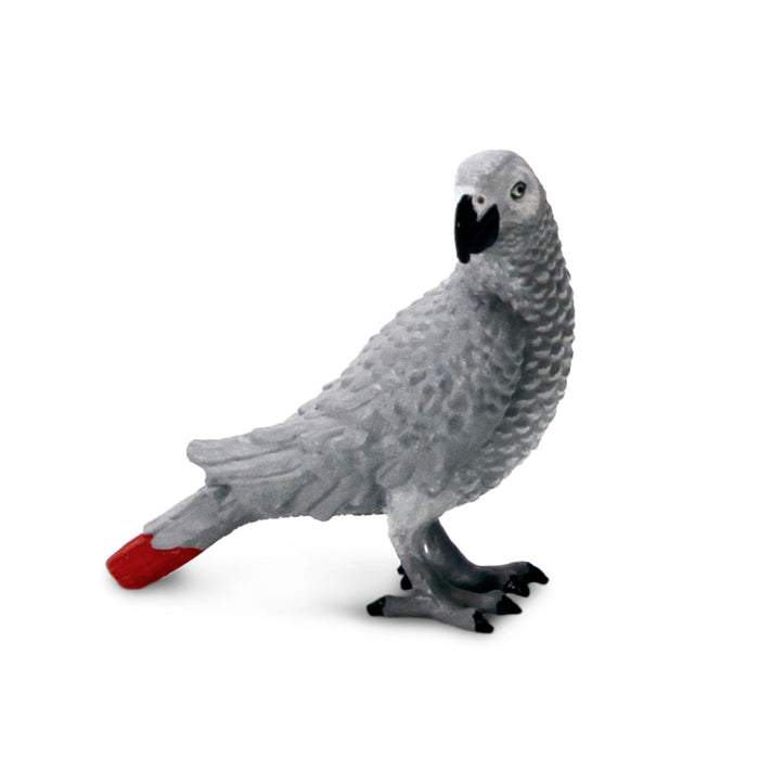 Safari Ltd African Grey Parrot Toy Figure