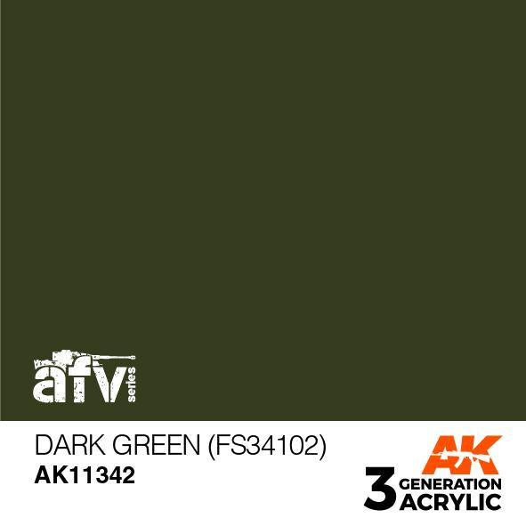 AK Interactive Acrylic Dark Green (FS34102)