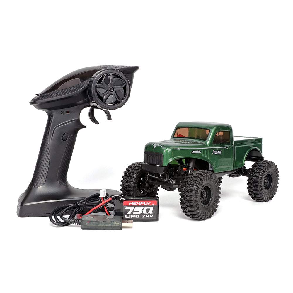 Redcat 1:18 EP Ascent Rock Crawler Brushless High Steer-Green