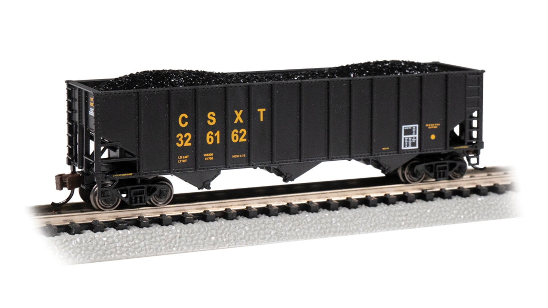 Bachmann CSX #326162 Bethlehem Steel 3-Bay 100 Ton Hopper. N Scale