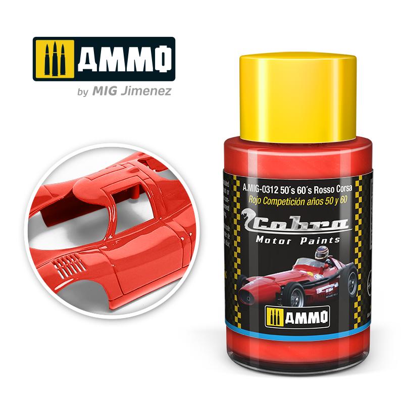 Ammo Cobra Motor 50s 60s Rosso Corsa 30ml