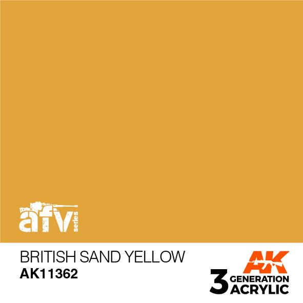 AK Interactive Acrylic British Sand Yellow