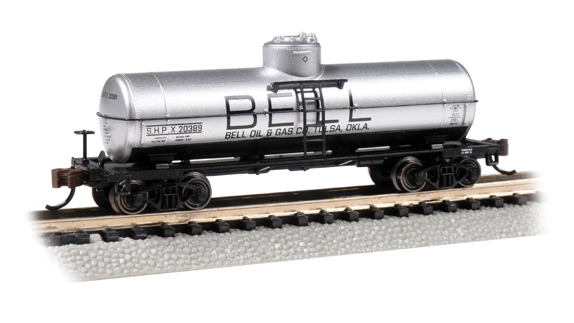 Bachmann Bell #20389 ACF 36.5' 10K Gal.1-Dome Tank Car. N Scale