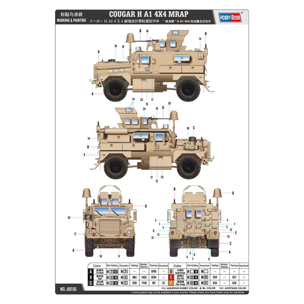Hobbyboss 1:35 Cougar 4x4 MRAP