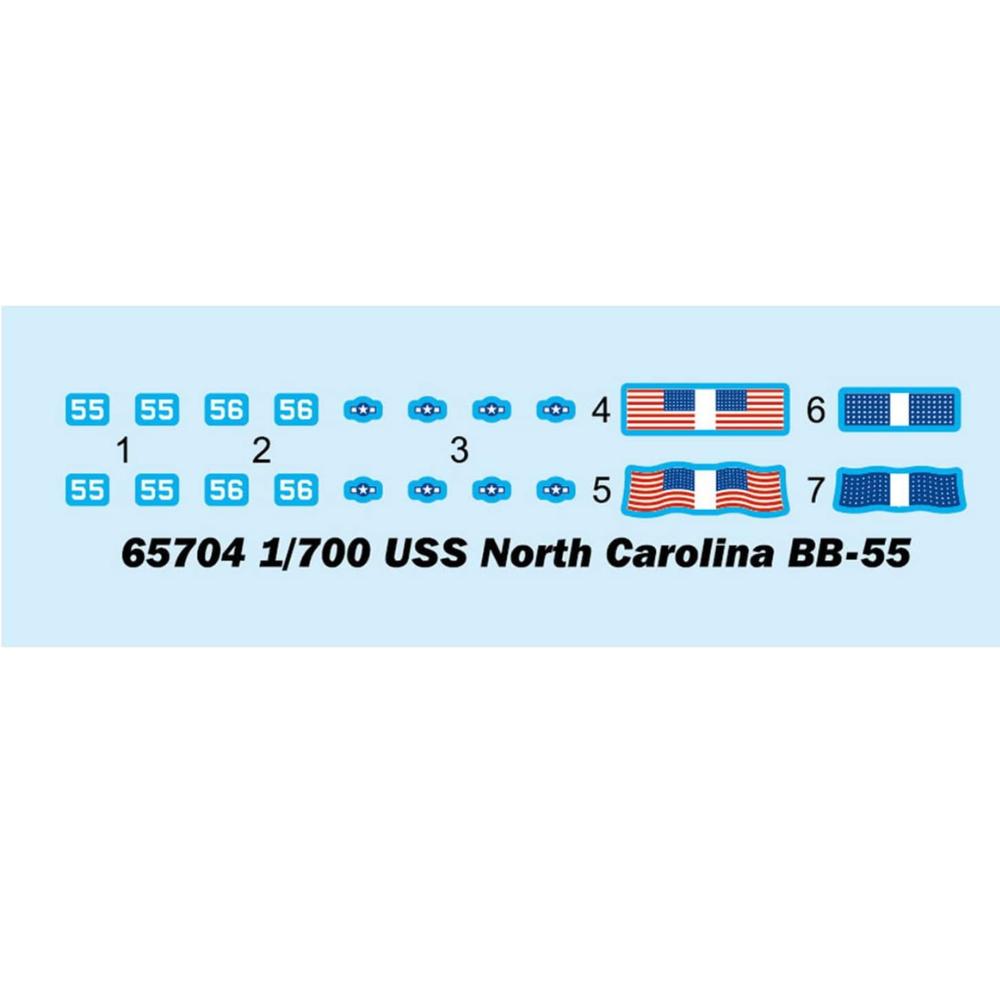 I Love Kit 1:700 Top Grade North Carolina BB-55