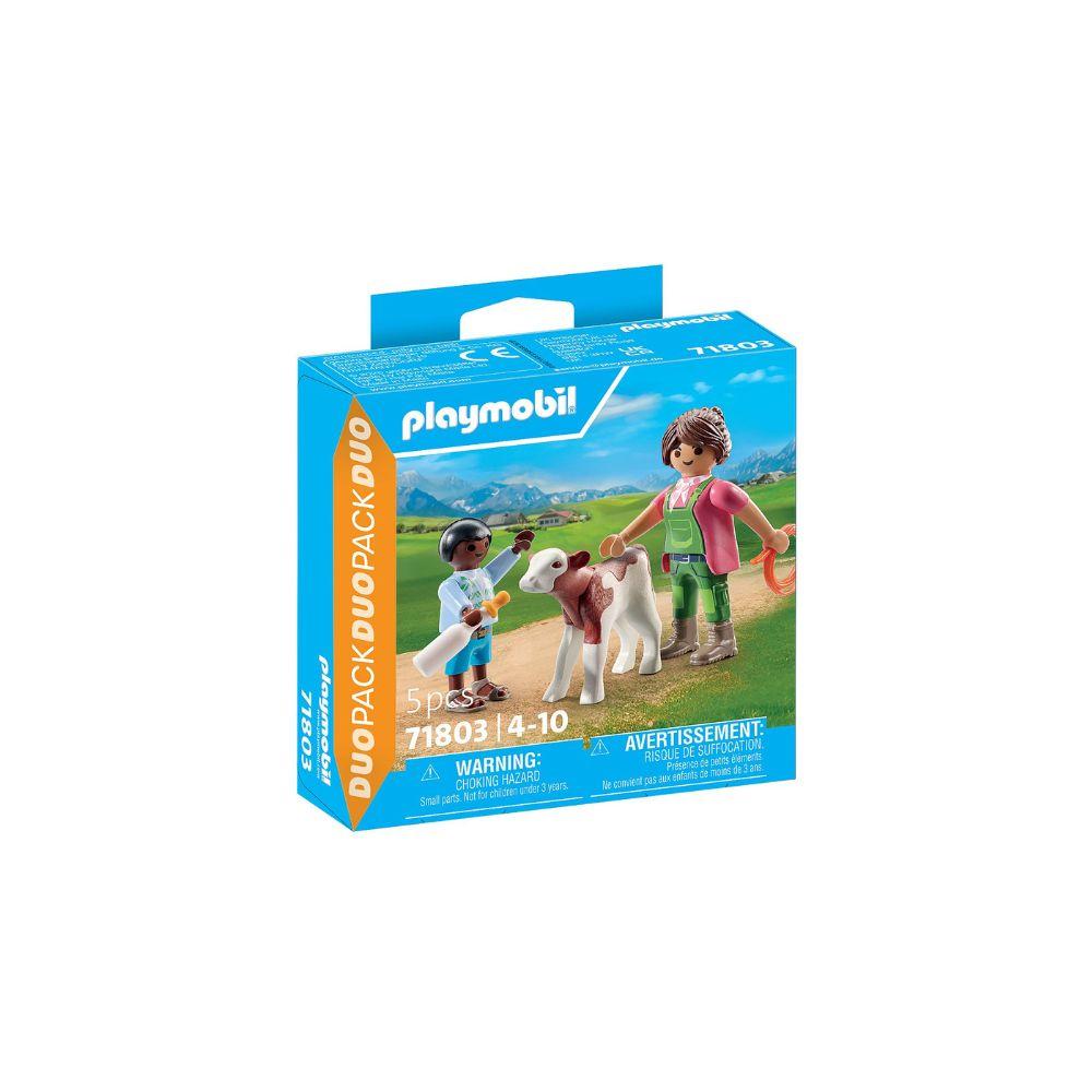 Playmobil - Farmer with Calf