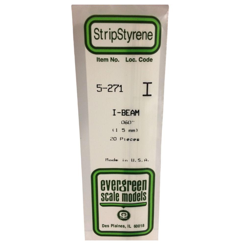 Evergreen Plastic I-Beam .060(1.5 Mm)-4