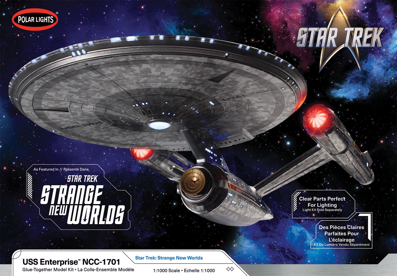 Polar Lights 1:1000 Star Trek USS Enterprise NCC-1701