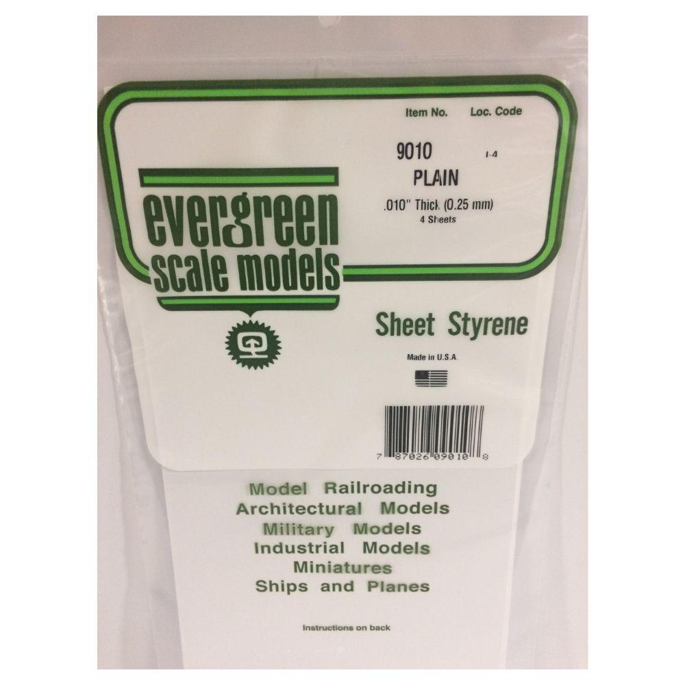 Evergreen Styr Sheets 8X21 Pl Wht .010 (8) *