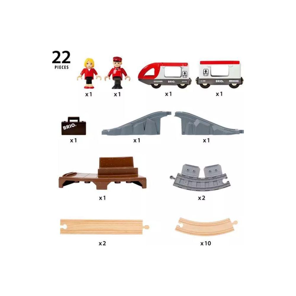 BRIO - Starter Travel Train Set 22 piece