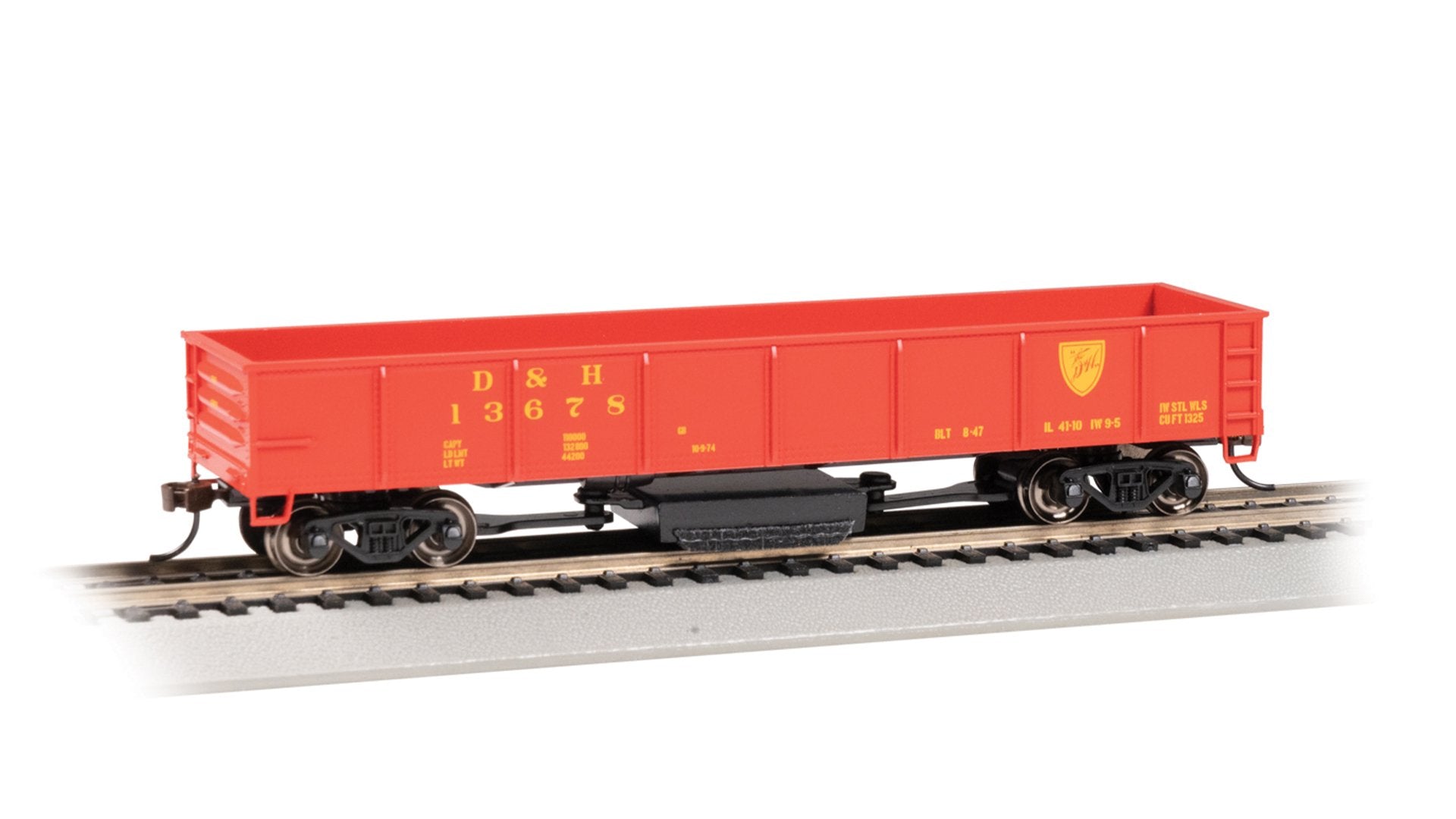 Bachmann Delaware & Hudson #13678 HO Scale 40 Track Cleaning Gondola