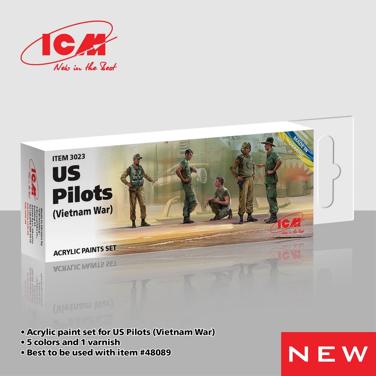 ICM Paint Set for US Pilots Vietnam