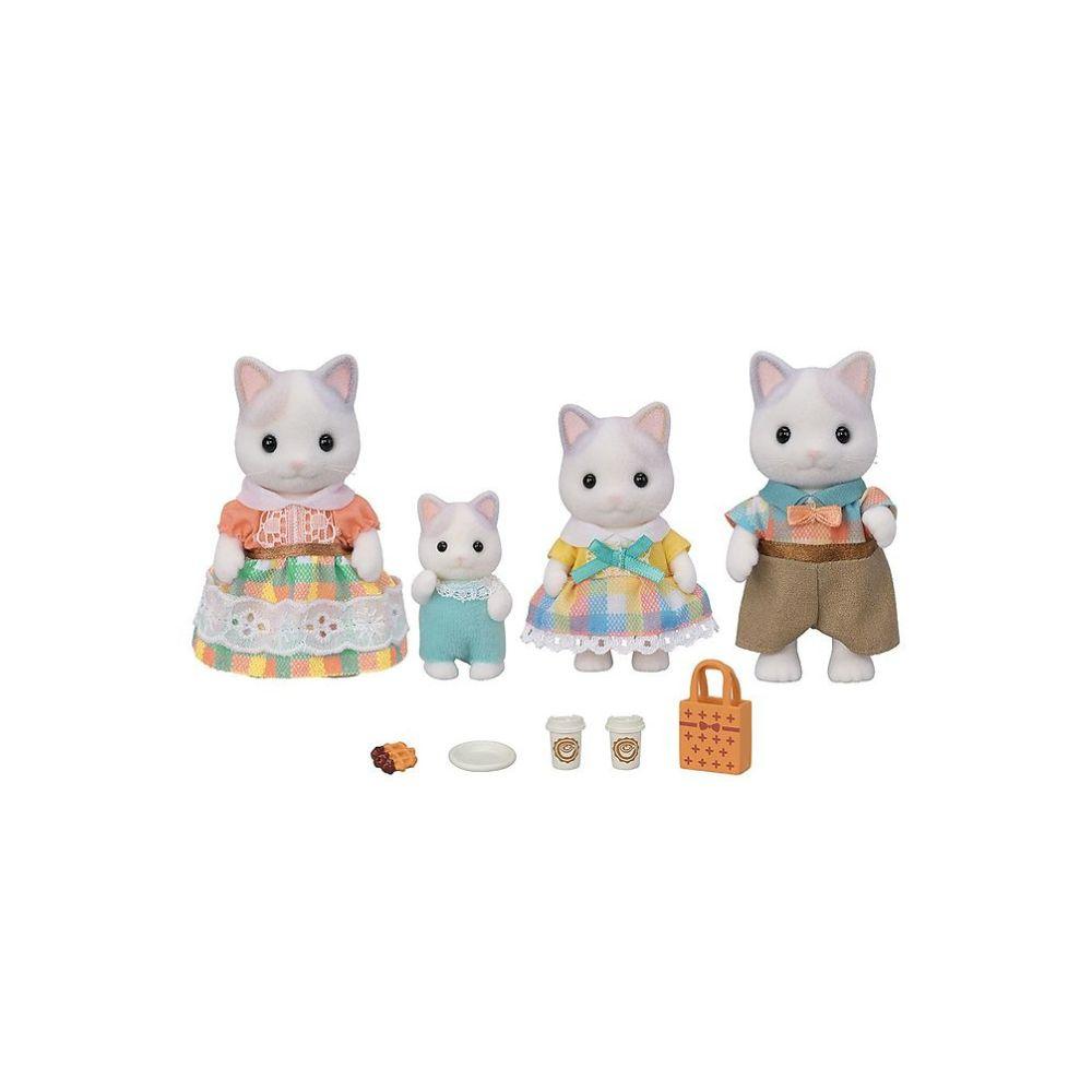 Sylvanian Families Latte Cat Family