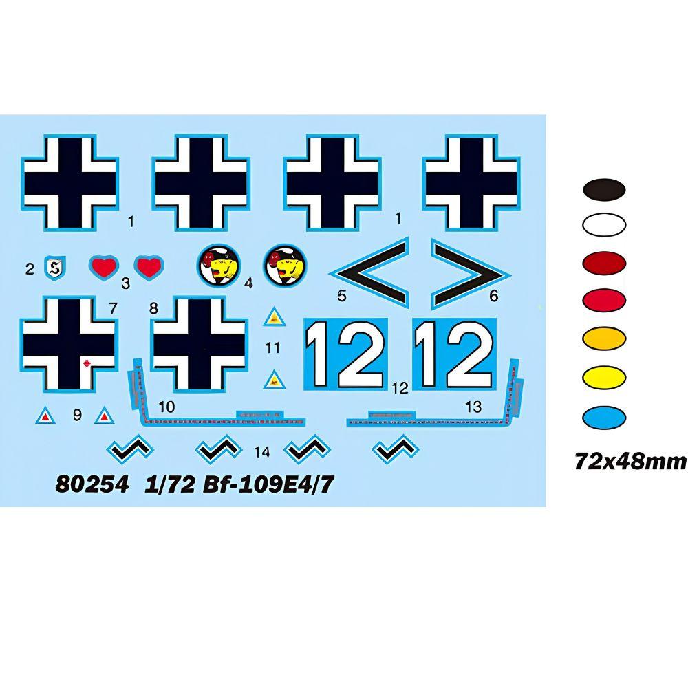 Hobbyboss 1:72 Bf109E-4/7