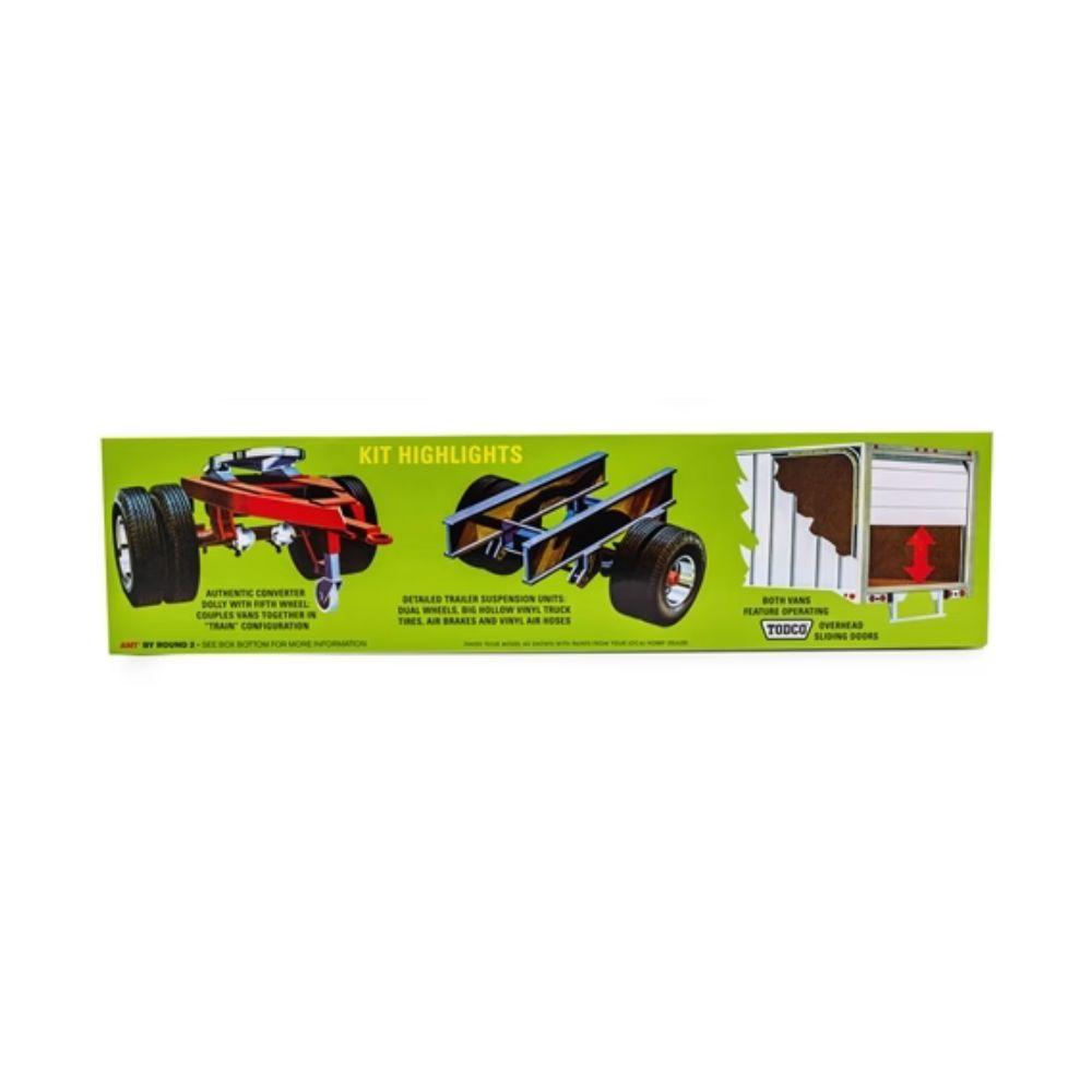 AMT 1:25 Double Header Tandem Van Trailers