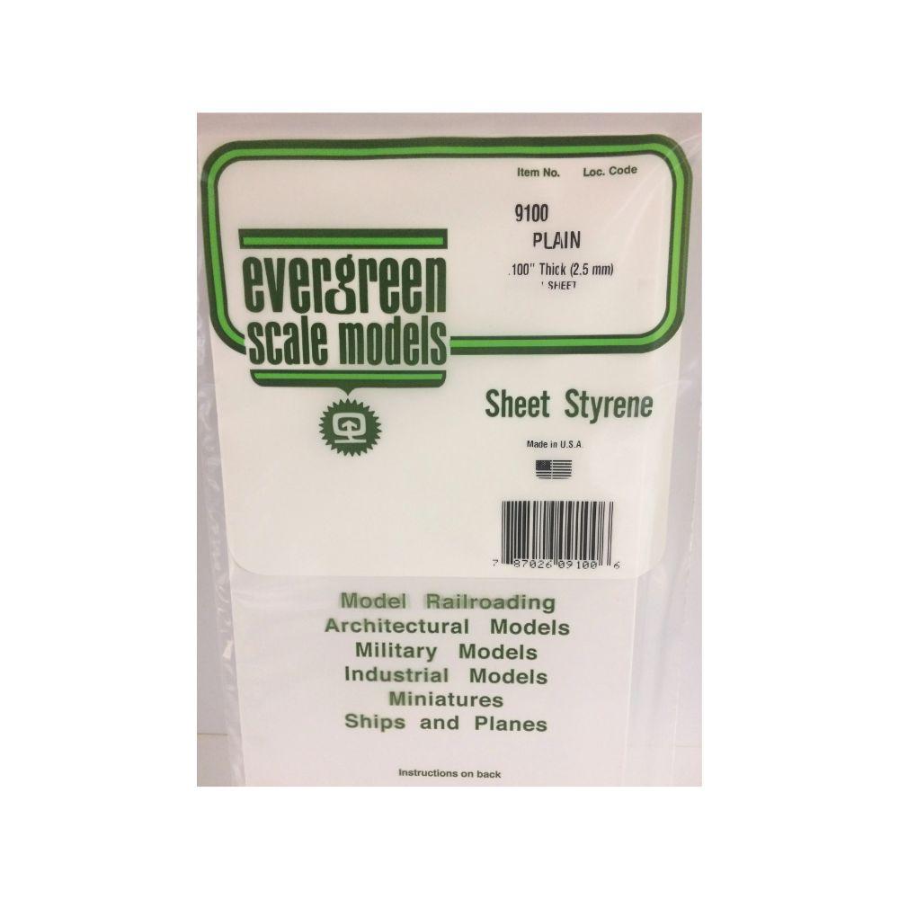 Evergreen Styr Sheets 6X12 Pl Wht 2.5Mm(1)