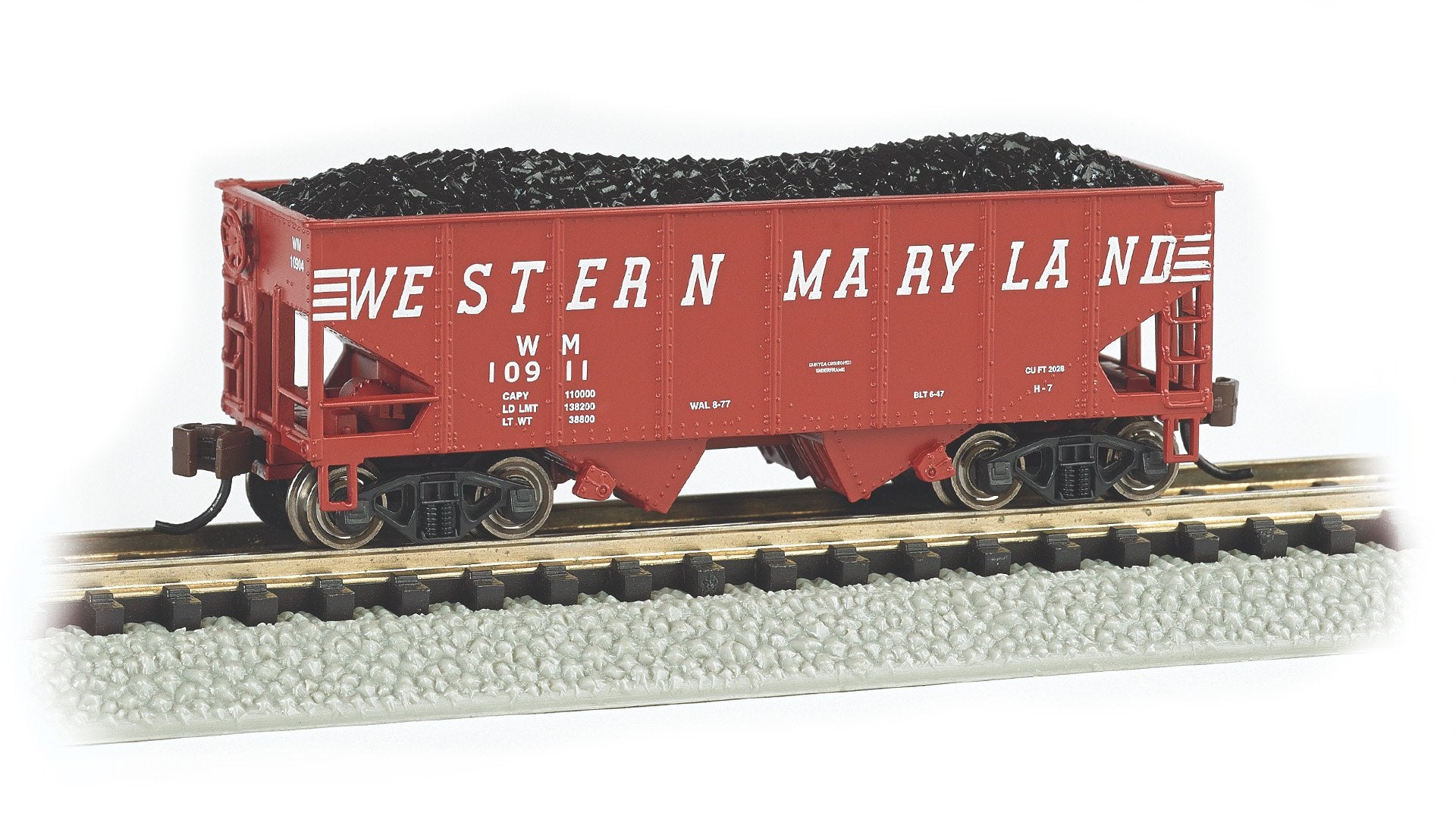 Bachmann Western Maryland #10911 USRA 55T O/Side Braced 2-Bay Hopper N