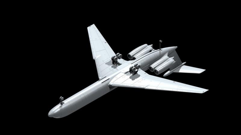 ICM 1:144 Ilyushin-62M Svt. Psngr Aircraft