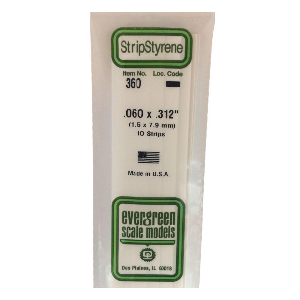 Evergreen Styr Strips .060X.312X24(10)