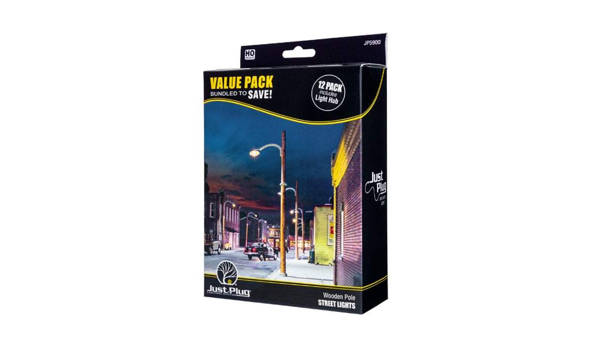 Woodland Scenics HO Wooden Pole Value Pack