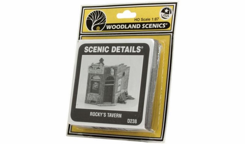 Woodland Scenics Rocky's Tavern Sc Details, HO Scale