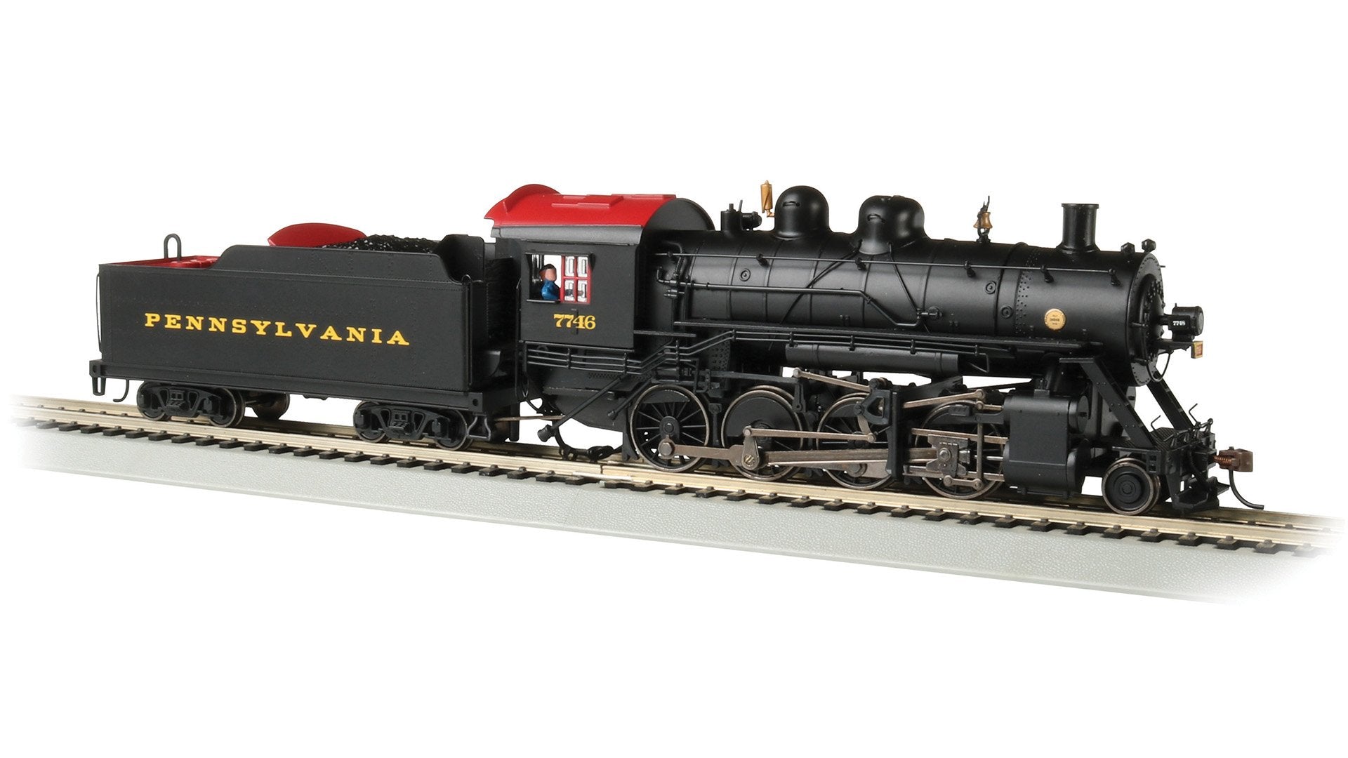 Bachmann Pennsylvania RR #7746 Baldwin 2-8-0 Consol. Loco w/DCC. HO