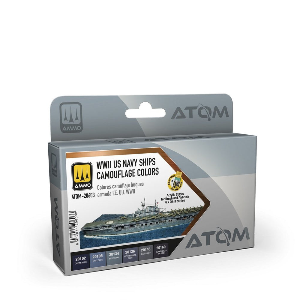 ATOM WWII US Navy Ships Camouflage Colour Set