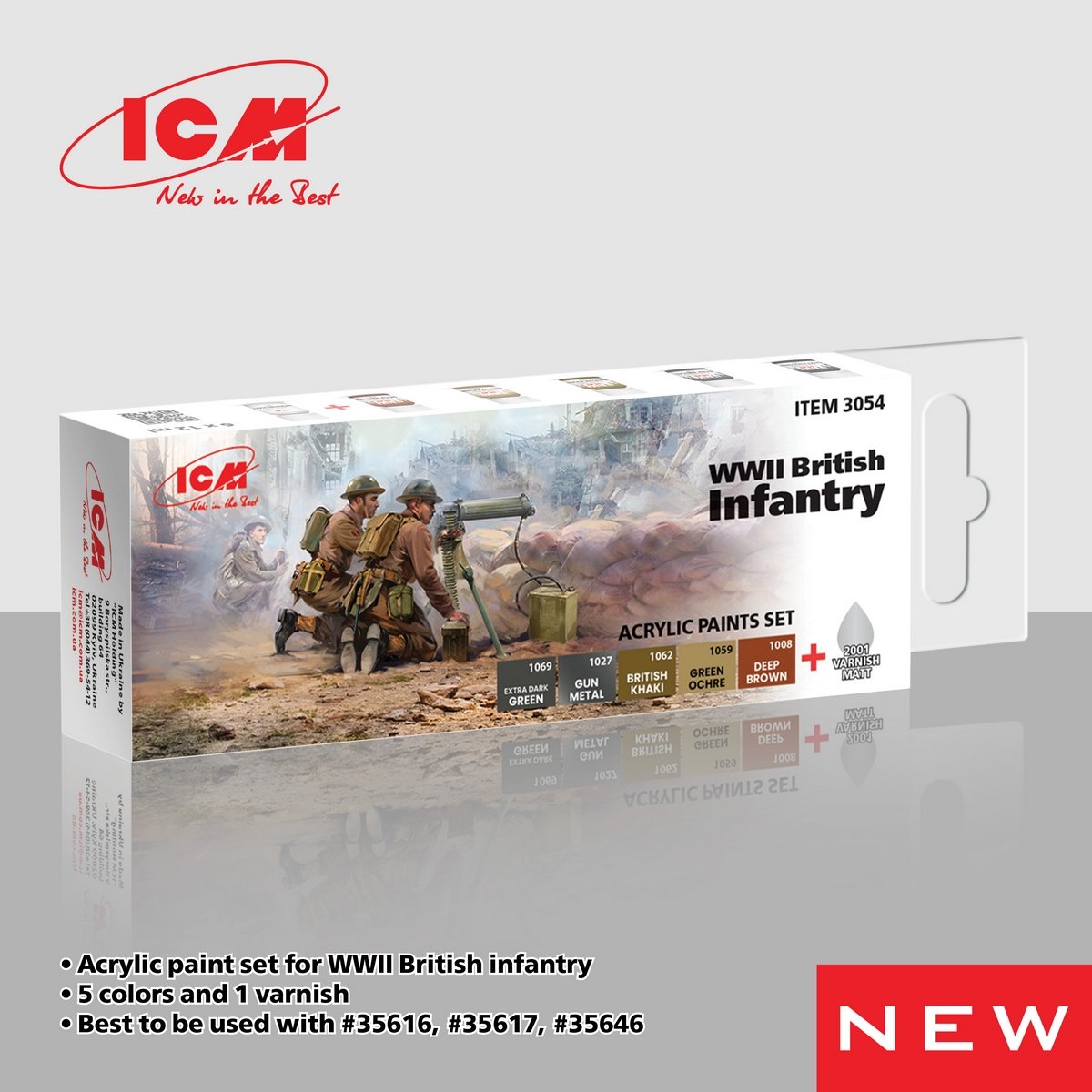 ICM Paint Set WWII British Infantry