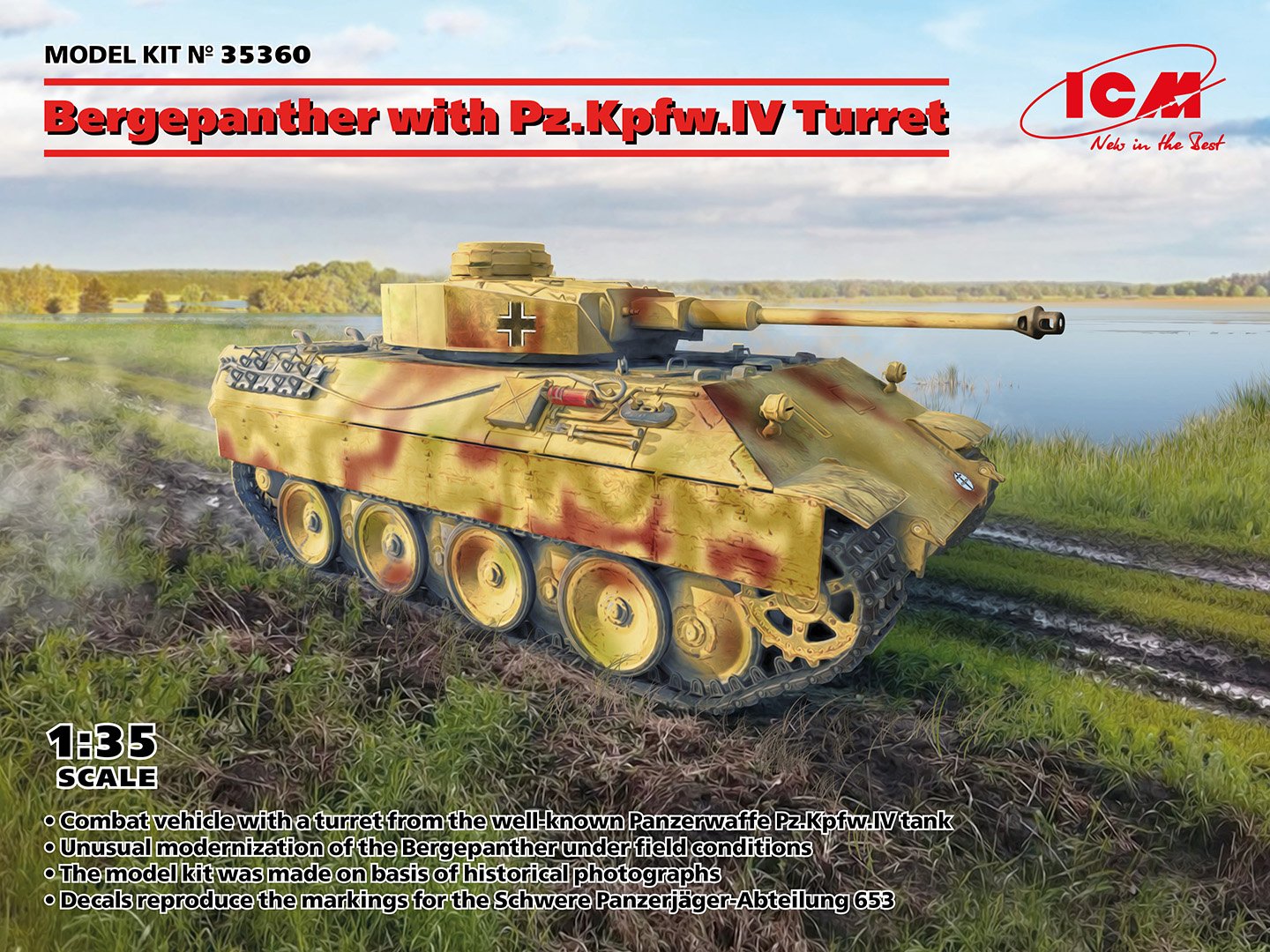 ICM 1:35 Bergepanther with Pz.Kpfe.IV Turret