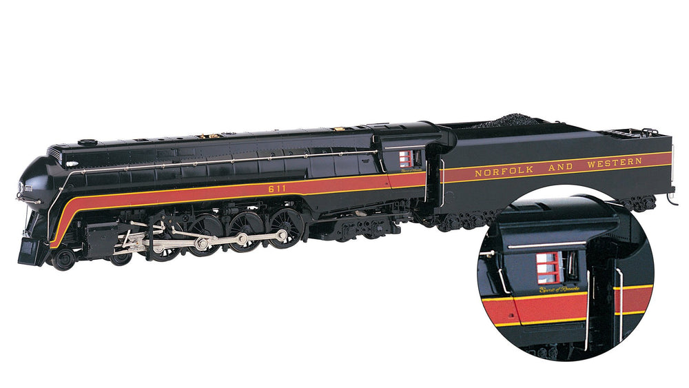 Bachmann N & W. #611 Spirit Of Roanoke 4-8-4 Class J Loco w/DCC. HO
