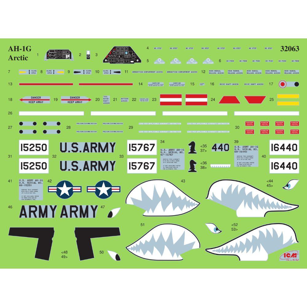 ICM 1:32 AH-1G Arctic Cobra Helicopter