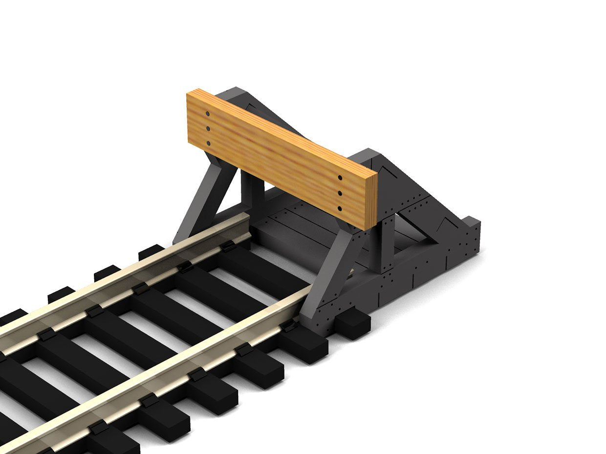 Bachmann Buffer Stops (2/Pk), Fits MostO Track, Wooden Plates