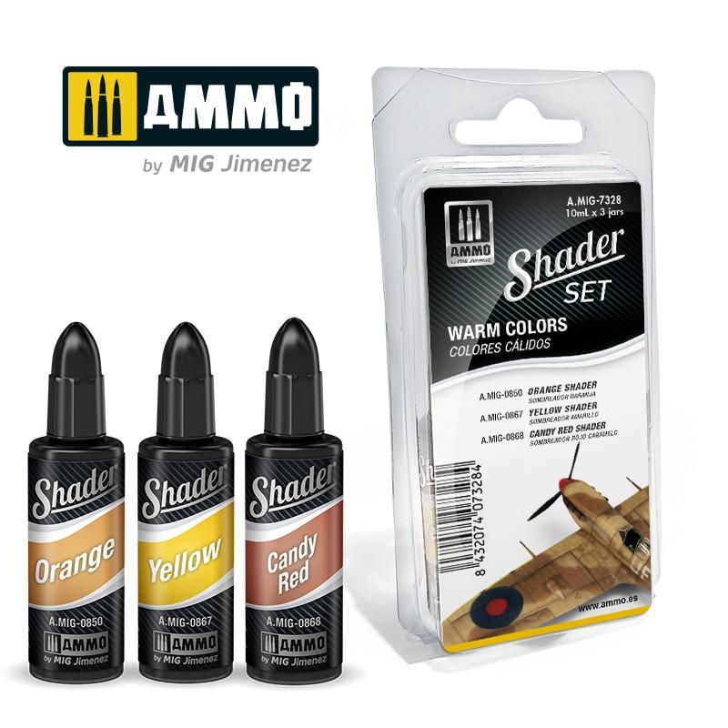 Ammo Shader Set Warm Colours (3) 10ml