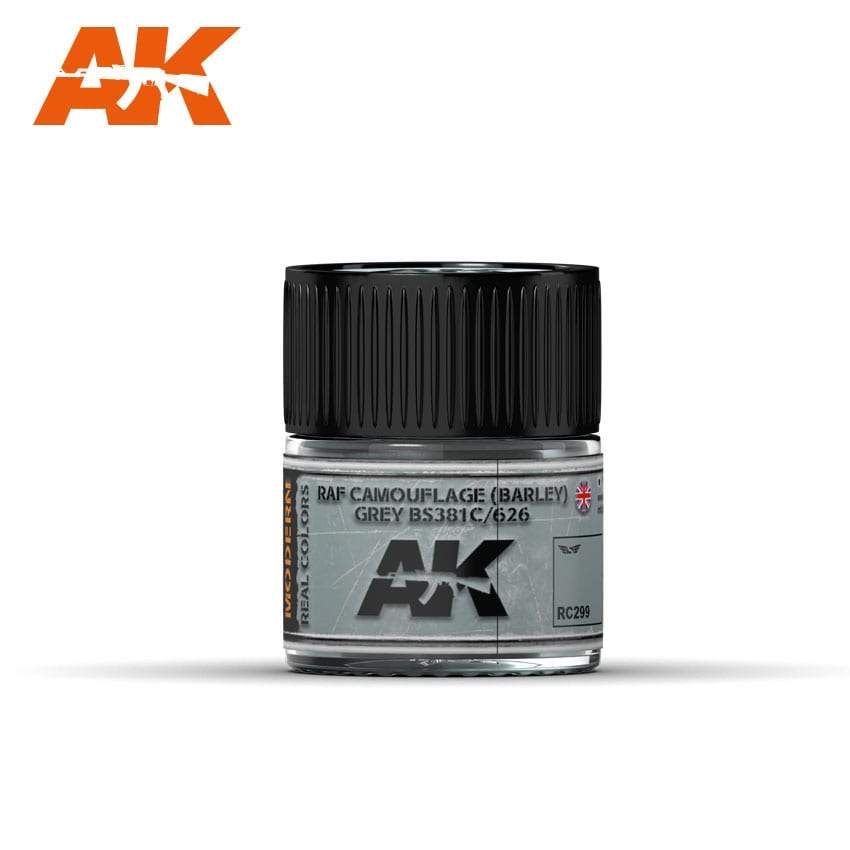 AK Interactive Real Colours RAF Camouflage (Barley) Grey Bs381C/626