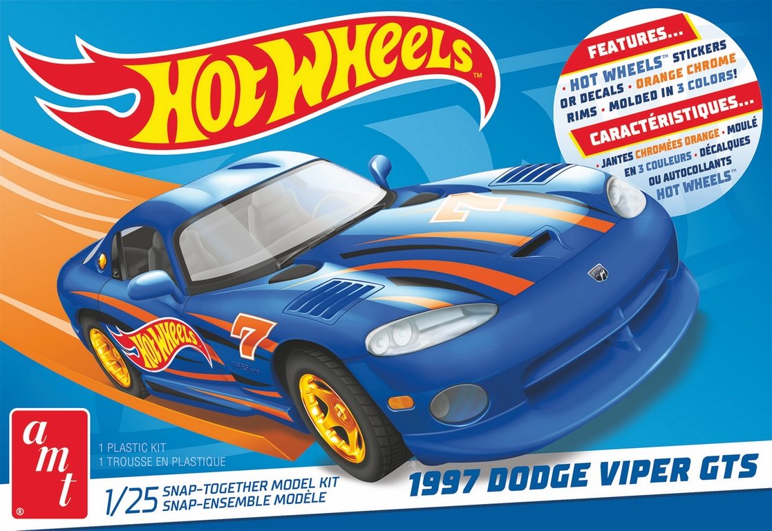 AMT 1:25 Hot Wheels 1997 Dodge Viper GTS