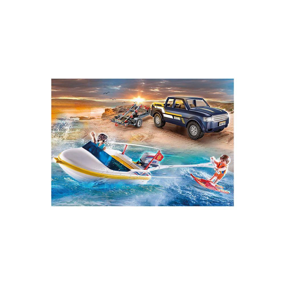 Playmobil Pick-Up with Speedboat